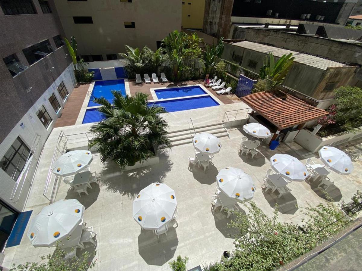 Flat em Pitangueiras - sacada gourmet, 3 dorms, limpeza diária e serv de praia Apartamento Guarujá Exterior foto